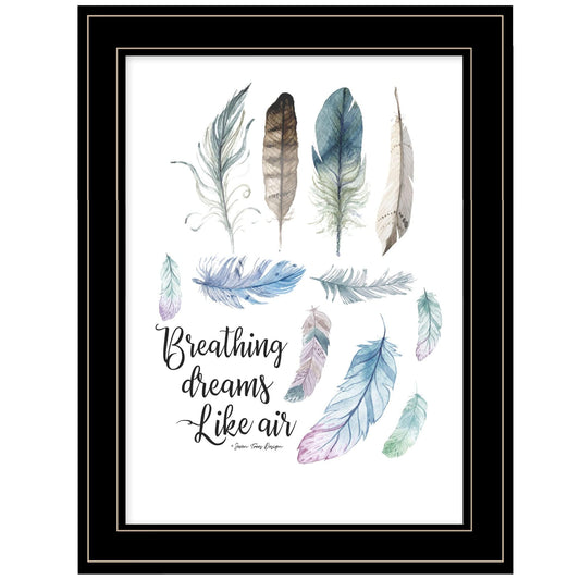 Breathing Dreams Like Air 2 Black Framed Print Wall Art - Homeroots