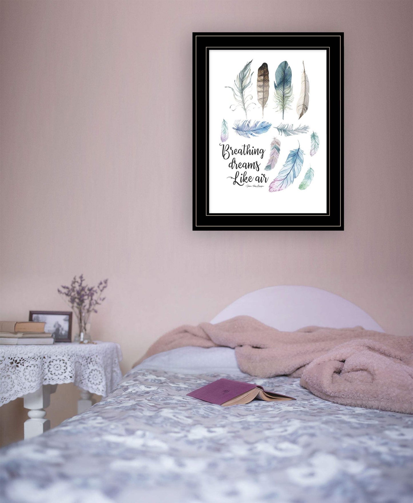 Breathing Dreams Like Air 2 Black Framed Print Wall Art - Homeroots - Flyclothing LLC