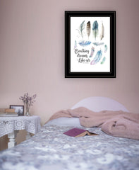 Breathing Dreams Like Air 2 Black Framed Print Wall Art - Homeroots