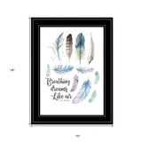 Breathing Dreams Like Air 2 Black Framed Print Wall Art - Homeroots - Flyclothing LLC