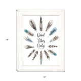 Good Vibes Only 1 White Framed Print Wall Art - Homeroots - Flyclothing LLC