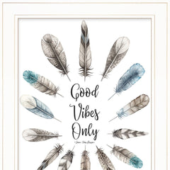 Good Vibes Only 1 White Framed Print Wall Art - Homeroots