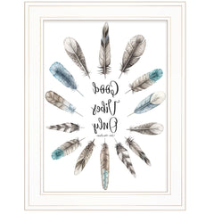 Good Vibes Only 1 White Framed Print Wall Art - Homeroots