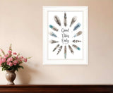 Good Vibes Only 1 White Framed Print Wall Art - Homeroots - Flyclothing LLC