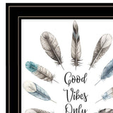 Good Vibes Only 2 Black Framed Print Wall Art - Homeroots - Flyclothing LLC
