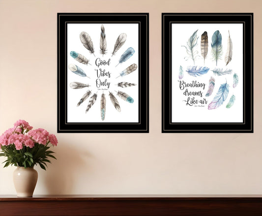 Good Vibes Only 2 Black Framed Print Wall Art - Homeroots