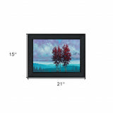 Two Red Trees 2 Black Framed Print Wall Art - Homeroots - Flyclothing LLC
