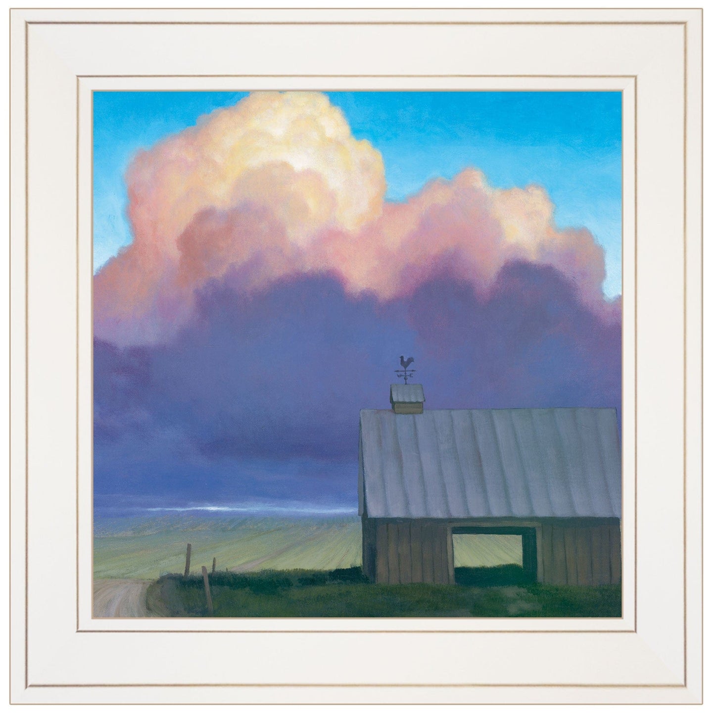 Through Rows 1 White Framed Print Wall Art - Homeroots - Flyclothing LLC