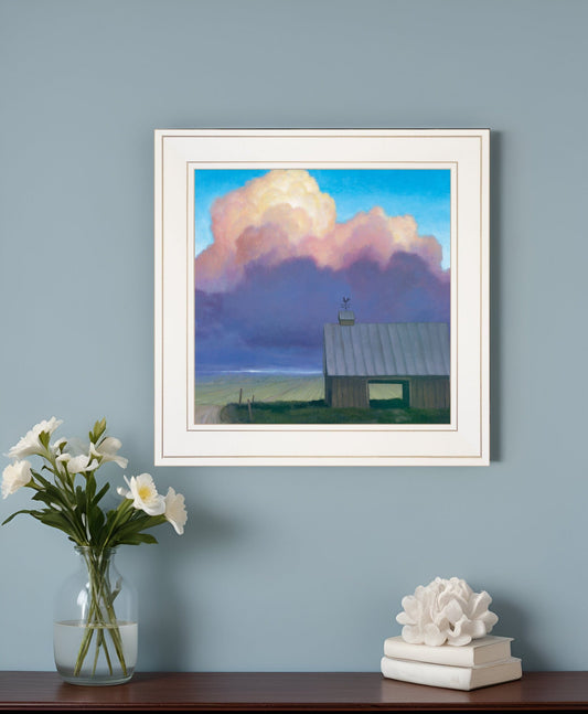 Through Rows 1 White Framed Print Wall Art - Homeroots