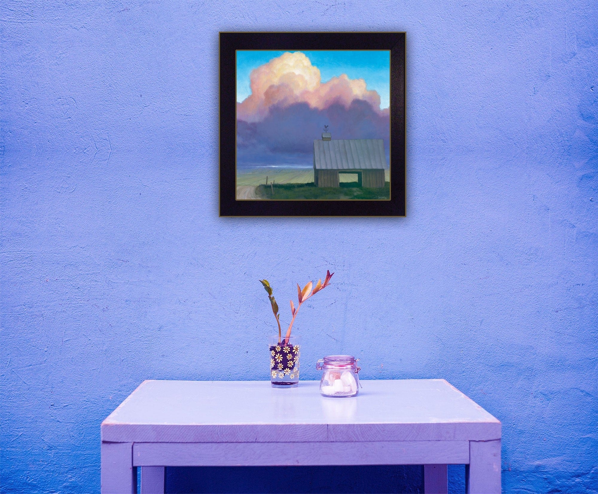 Through Rows 2 Black Framed Print Wall Art - Homeroots