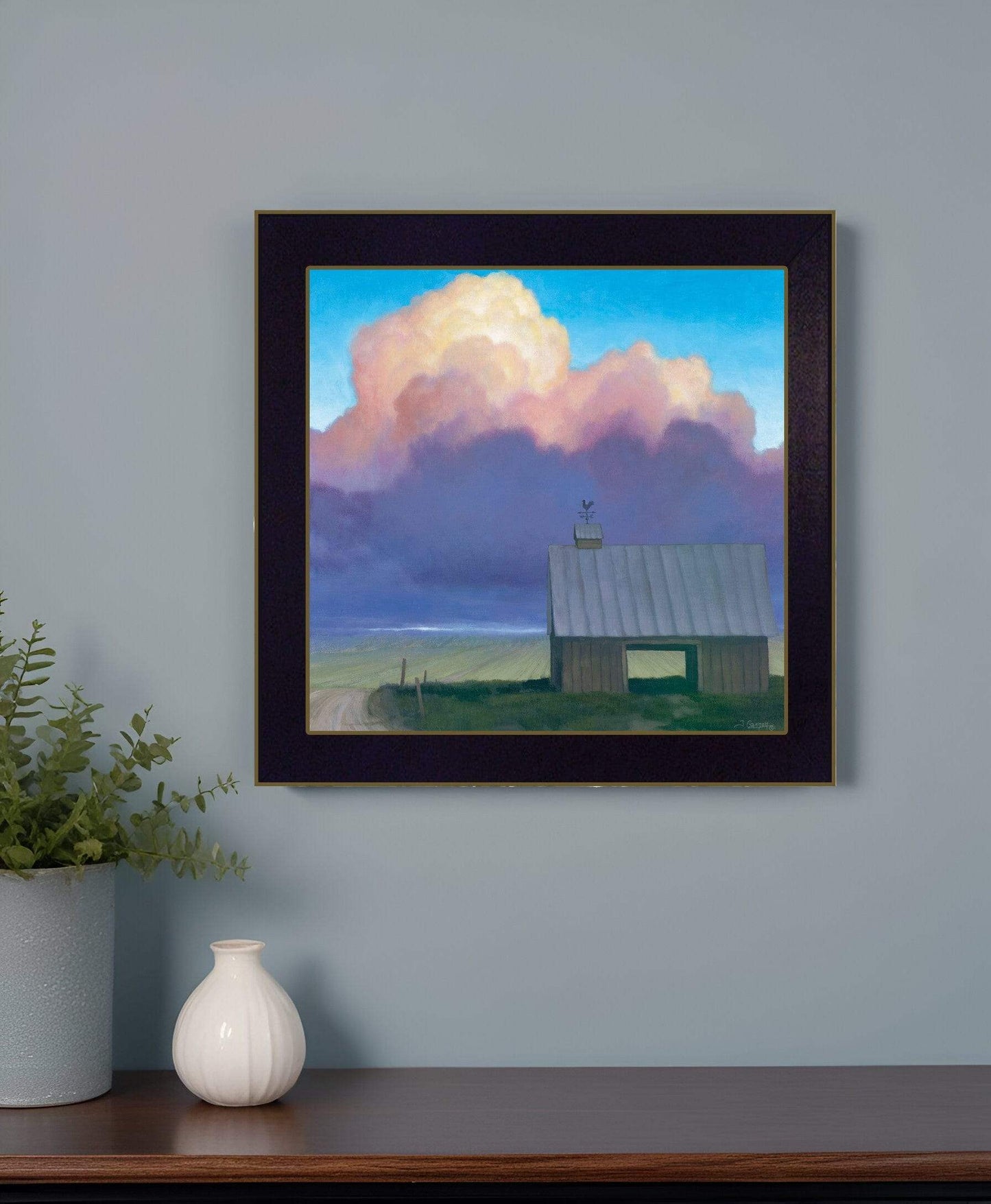Through Rows 2 Black Framed Print Wall Art - Homeroots - Flyclothing LLC