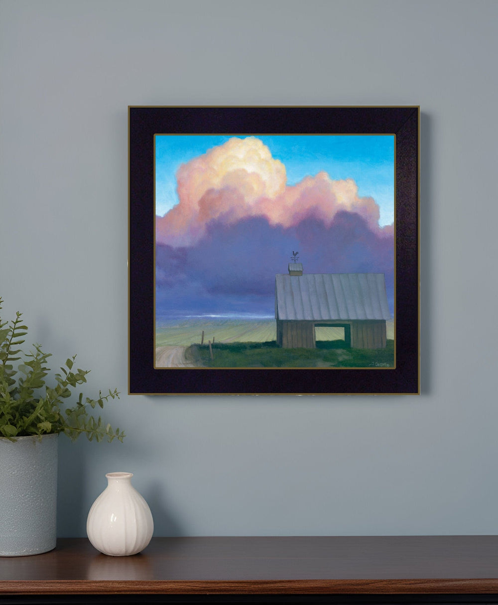 Through Rows 2 Black Framed Print Wall Art - Homeroots