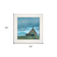Lonesome Barn 1 White Framed Print Wall Art - Homeroots
