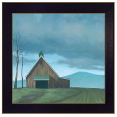 Lonesome Barn 2 Black Framed Print Wall Art - Homeroots