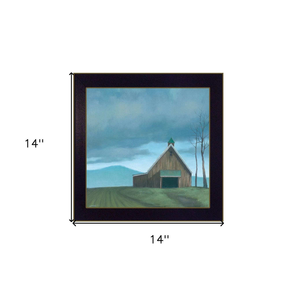 Lonesome Barn 2 Black Framed Print Wall Art - Homeroots - Flyclothing LLC