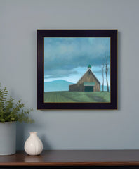 Lonesome Barn 2 Black Framed Print Wall Art - Homeroots