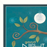 Good Night White Framed Print Wall Art - Homeroots - Flyclothing LLC