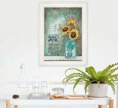 All Along 1 White Framed Print Wall Art - Homeroots