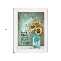 All Along 1 White Framed Print Wall Art - Homeroots