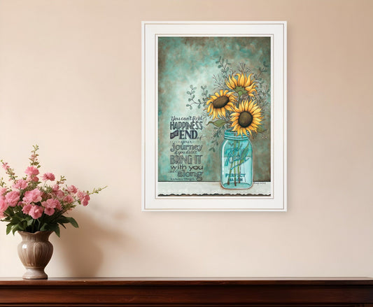 All Along 1 White Framed Print Wall Art - Homeroots