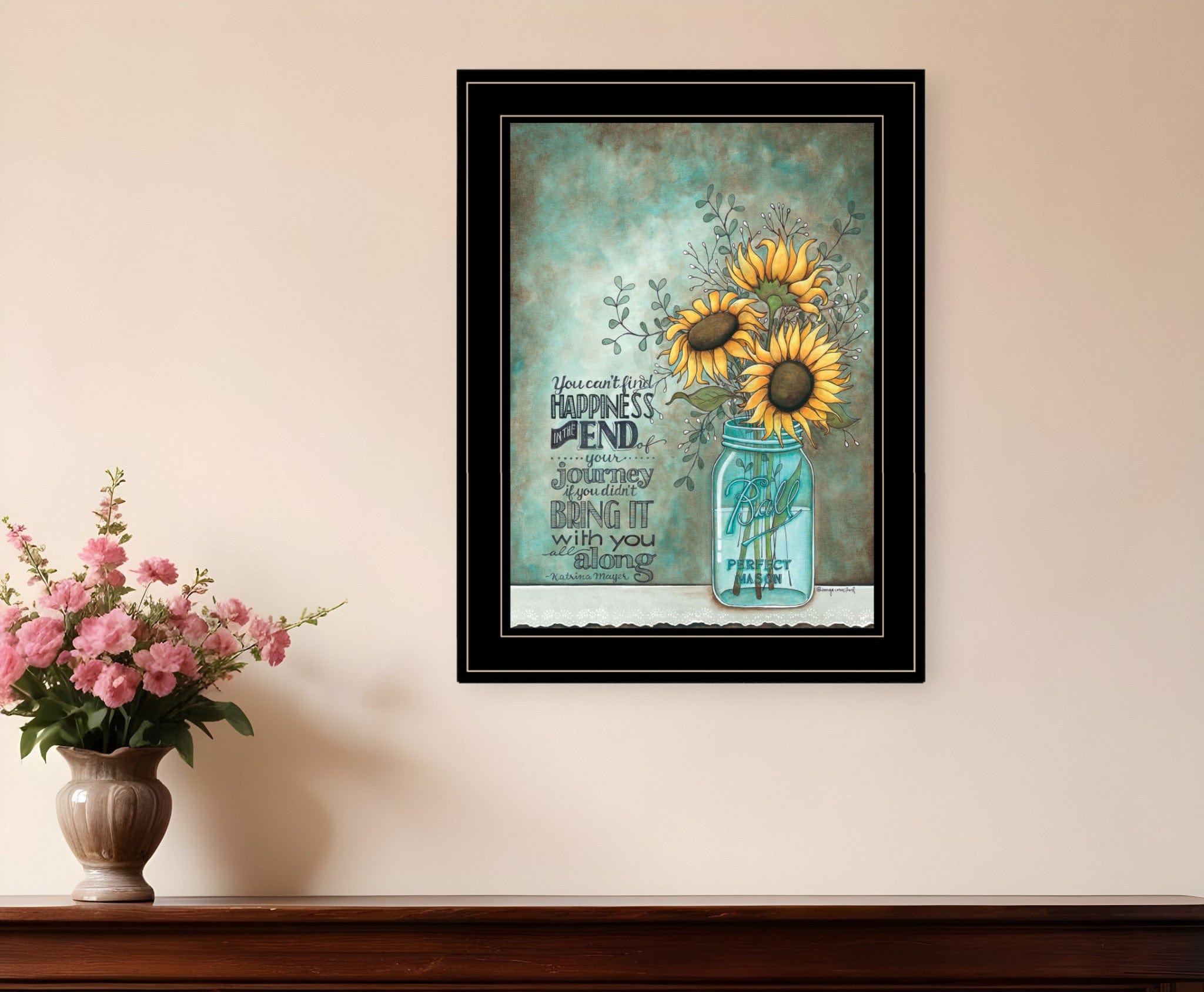 All Along 2 Black Framed Print Wall Art - Homeroots
