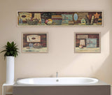 Set Of Three Country Bath I 2 Brown Framed Print Bathroom Wall Art - Homeroots - Flyclothing LLC