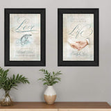 Set Of Two Love 1 Black Framed Print Wall Art - Homeroots - Flyclothing LLC