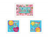 Set Of Three Dream White Framed Print Wall Art - Homeroots - Flyclothing LLC