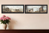 Set Of Two Farms Black Framed Print Wall Art - Homeroots