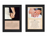 Set Of Two Marriage Black Framed Print Wall Art - Homeroots - Flyclothing LLC