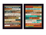 Set Of Two Wood Plank Black Framed Print Wall Art - Homeroots - Flyclothing LLC