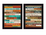 Set Of Two Wood Plank Black Framed Print Wall Art - Homeroots - Flyclothing LLC