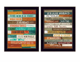 Set Of Two Wood Plank Black Framed Print Wall Art - Homeroots - Flyclothing LLC