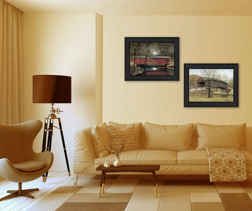 Set Of Two Bridges Black Framed Print Wall Art - Homeroots - Flyclothing LLC