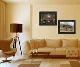 Set Of Two Bridges Black Framed Print Wall Art - Homeroots - Flyclothing LLC