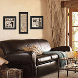 Set Of Three Beer Time Black Framed Print Wall Art - Homeroots - Flyclothing LLC