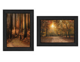 Set Of Two Autumn Black Framed Print Wall Art - Homeroots