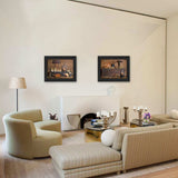 Set Of Two Rustic Black Framed Print Wall Art - Homeroots - Flyclothing LLC