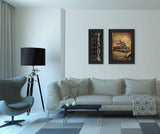 Set Of Two School Black Framed Print Wall Art - Homeroots - Flyclothing LLC