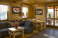 Set Of Two Lodge I Black Framed Print Wall Art