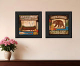 Set Of Two Lodge II Black Framed Print Wall Art - Homeroots - Flyclothing LLC