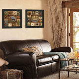 Set Of Two Up North Black Framed Print Wall Art - Homeroots - Flyclothing LLC