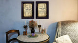 Set Of Two Nana or Papa Black Framed Print Wall Art - Homeroots - Flyclothing LLC