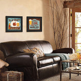 Set Of Two Pumpkin Patch Black Framed Print Wall Art - Homeroots - Flyclothing LLC