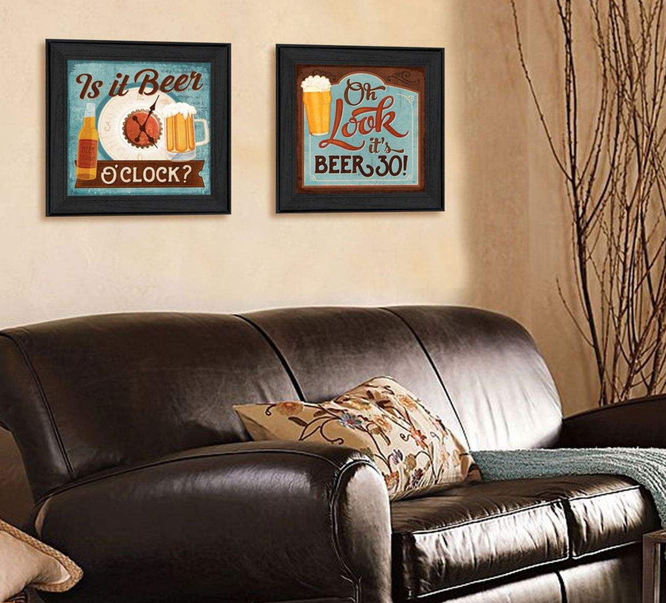 Set Of Two Pumpkin Patch Black Framed Print Wall Art - Homeroots - Flyclothing LLC