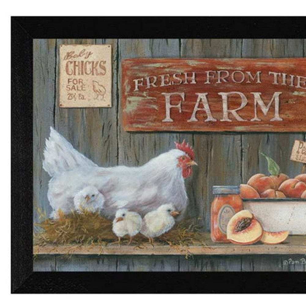 Set Of Three Farmers Market Black Framed Print Wall Art - Homeroots - Flyclothing LLC