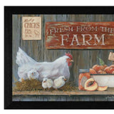 Set Of Three Farmers Market Black Framed Print Wall Art - Homeroots