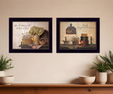 Set Of Two Keepsake Treasures Black Framed Print Wall Art - Homeroots