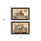 Set Of Two Rustic Still Life Black Framed Print Wall Art - Homeroots - Flyclothing LLC