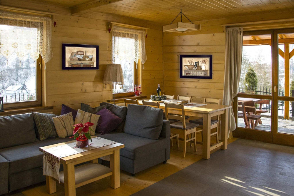 Set Of Two Rustic Still Life Black Framed Print Wall Art - Homeroots - Flyclothing LLC